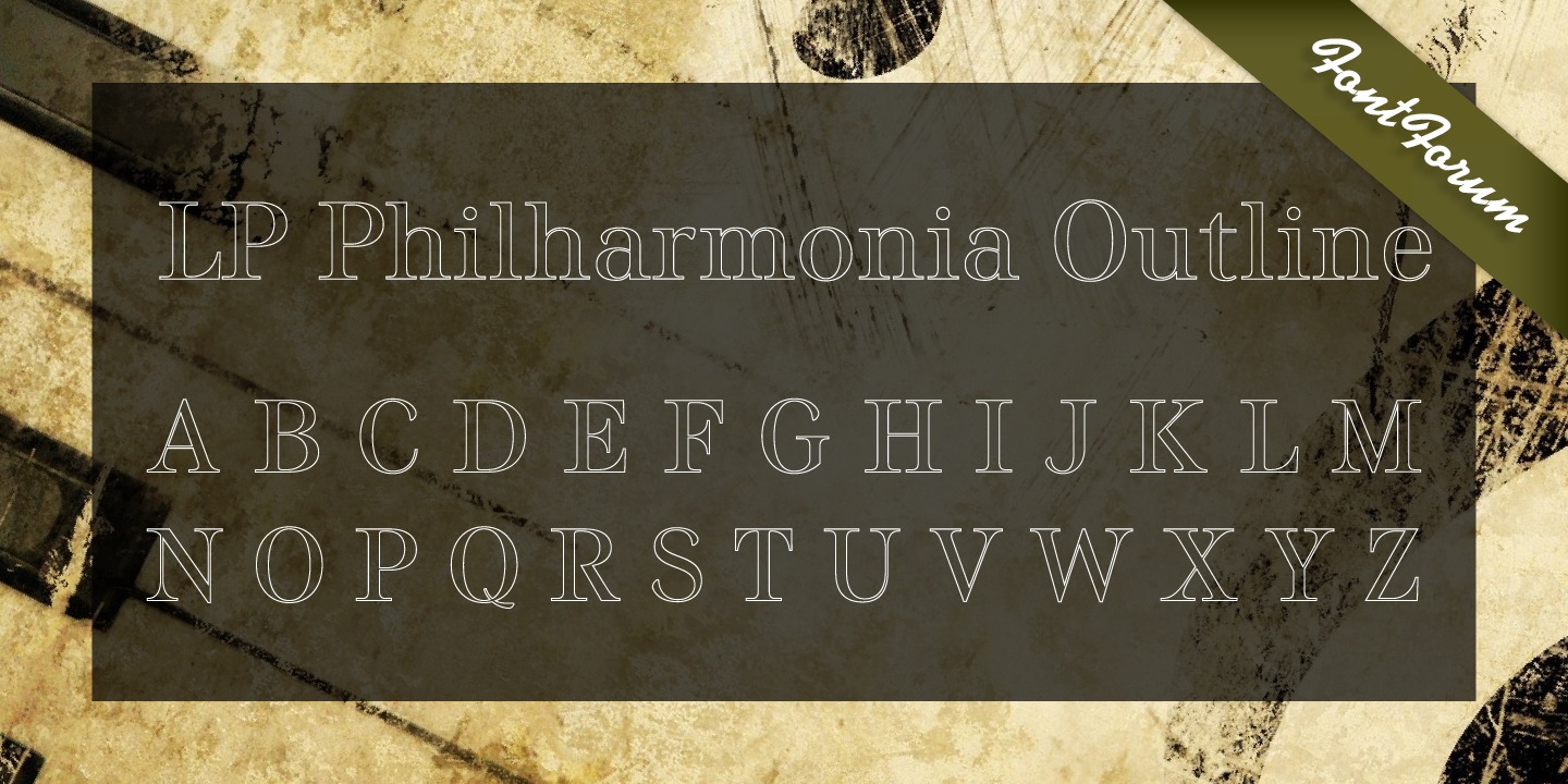 Example font LP Philharmonia #2